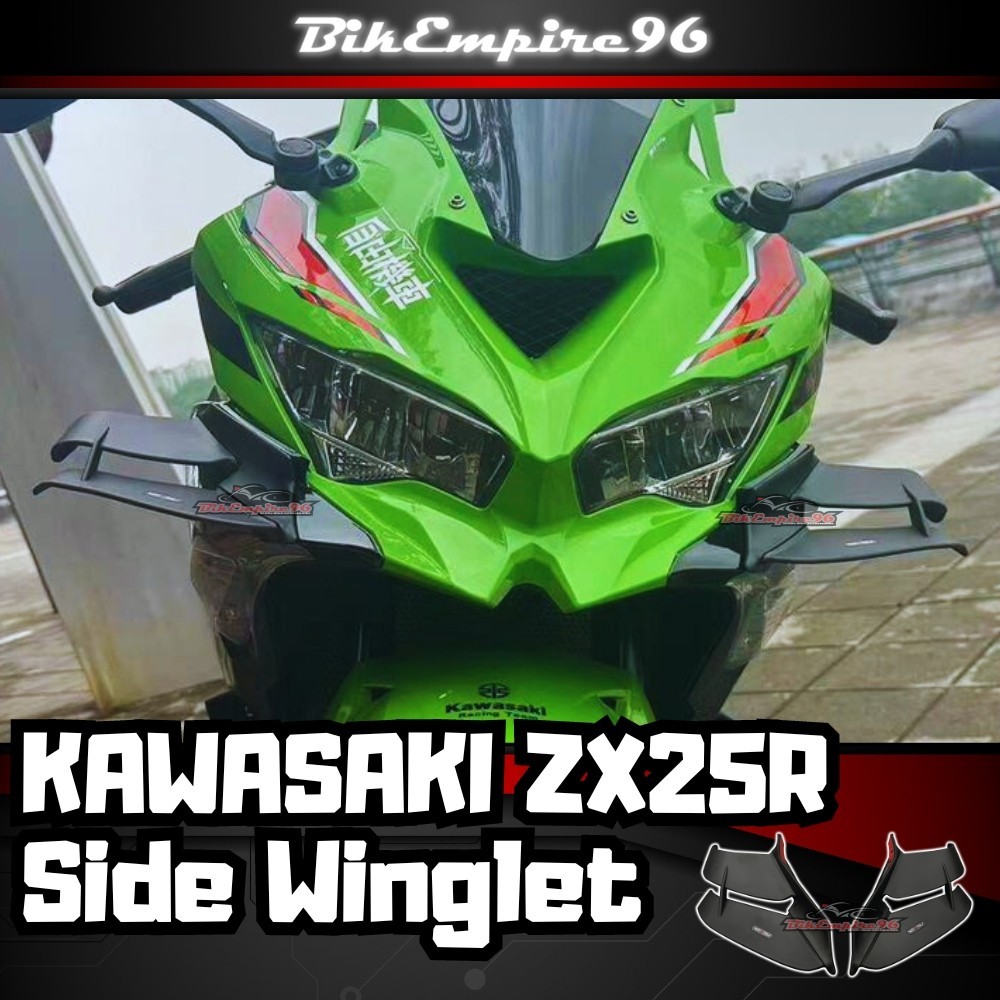 ZX25R Side Winglet Aerodynamic Wing Kit Spoiler Deflector Kawasaki ZX-25R |  Shopee Malaysia