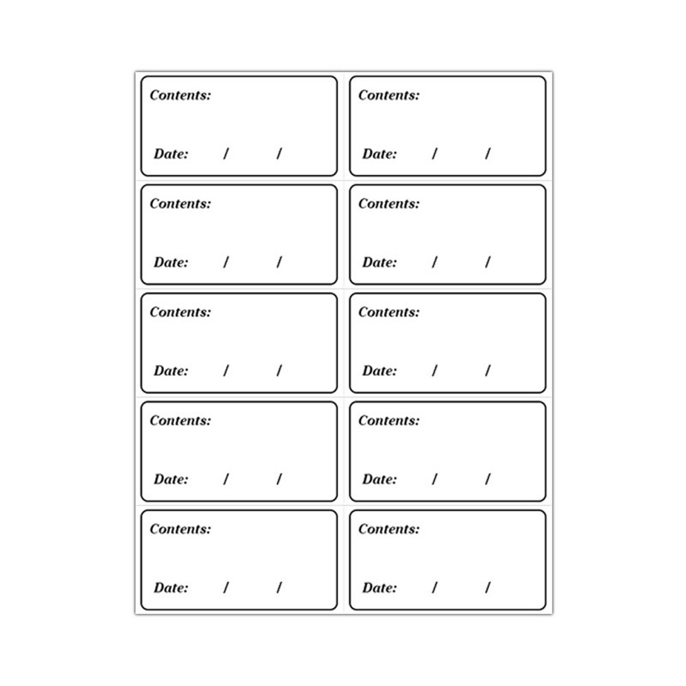 10 Sheets Food Label Sticker Refrigerator Food Sorting Storage Labels ...