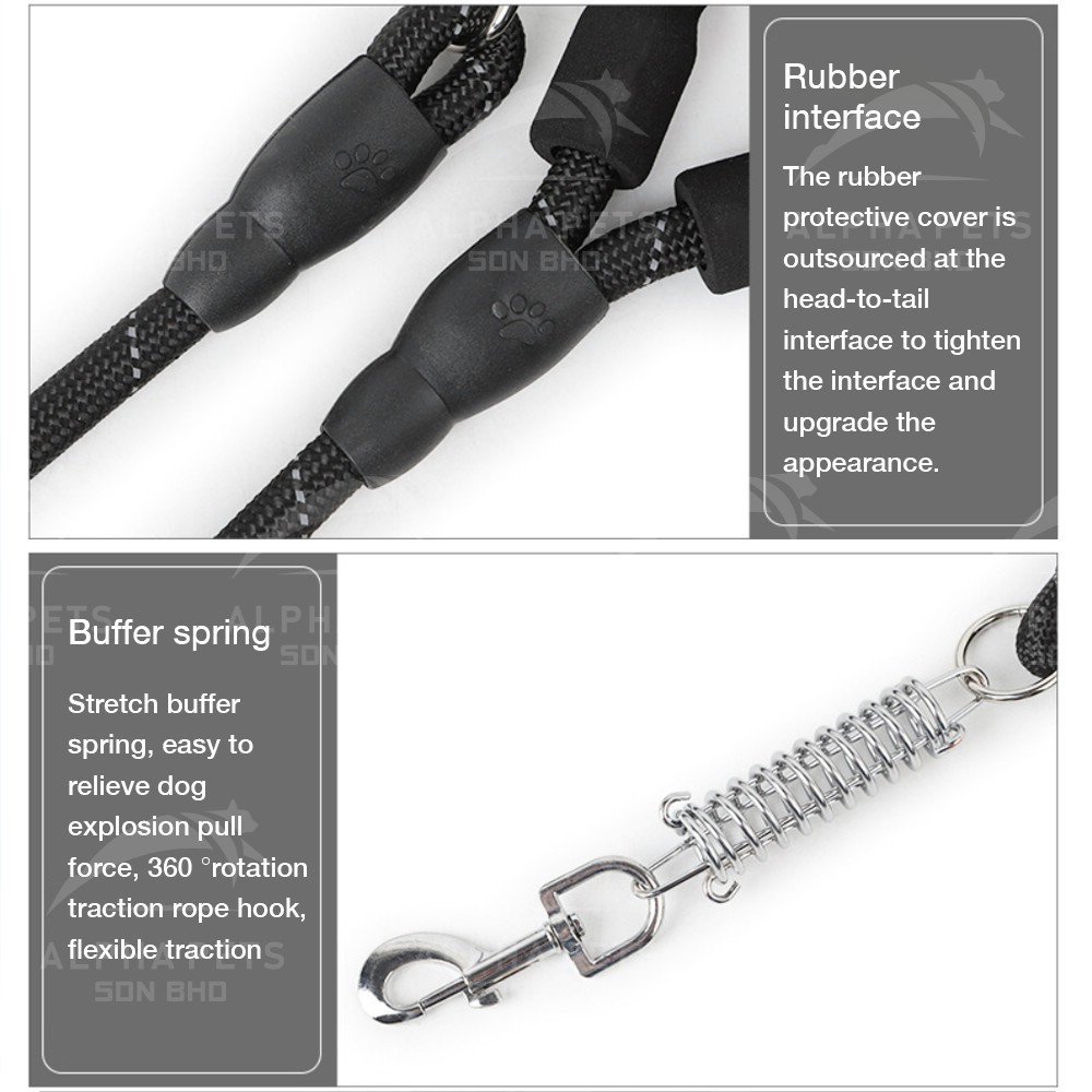 POODEE Adjustable Nylon Pet Dog Training Tracking Line Leash Lead Strap ...