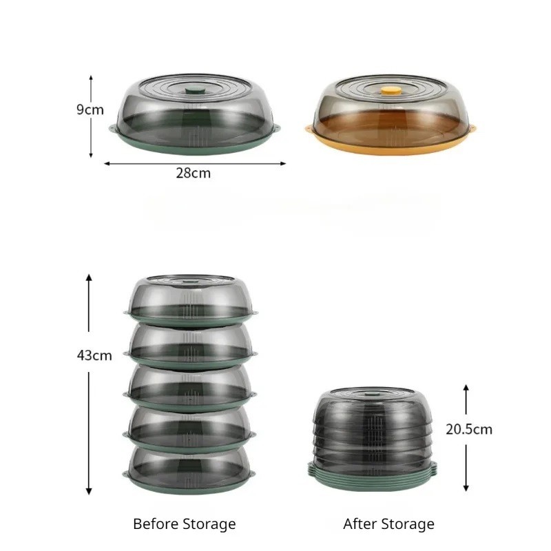 Stackable Food Cover Dish Storage Cover Food Protector Tudung Saji 盖菜罩 ...