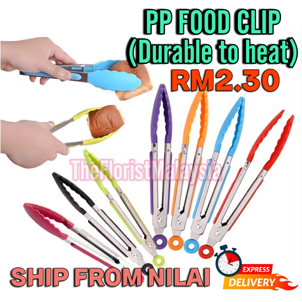 🔥𝑹𝑬𝑨𝑫𝒀 𝑺𝑻𝑶𝑪𝑲🔥{Stainless Steel} PP Food Clips Kitchen Cooking Salad ...