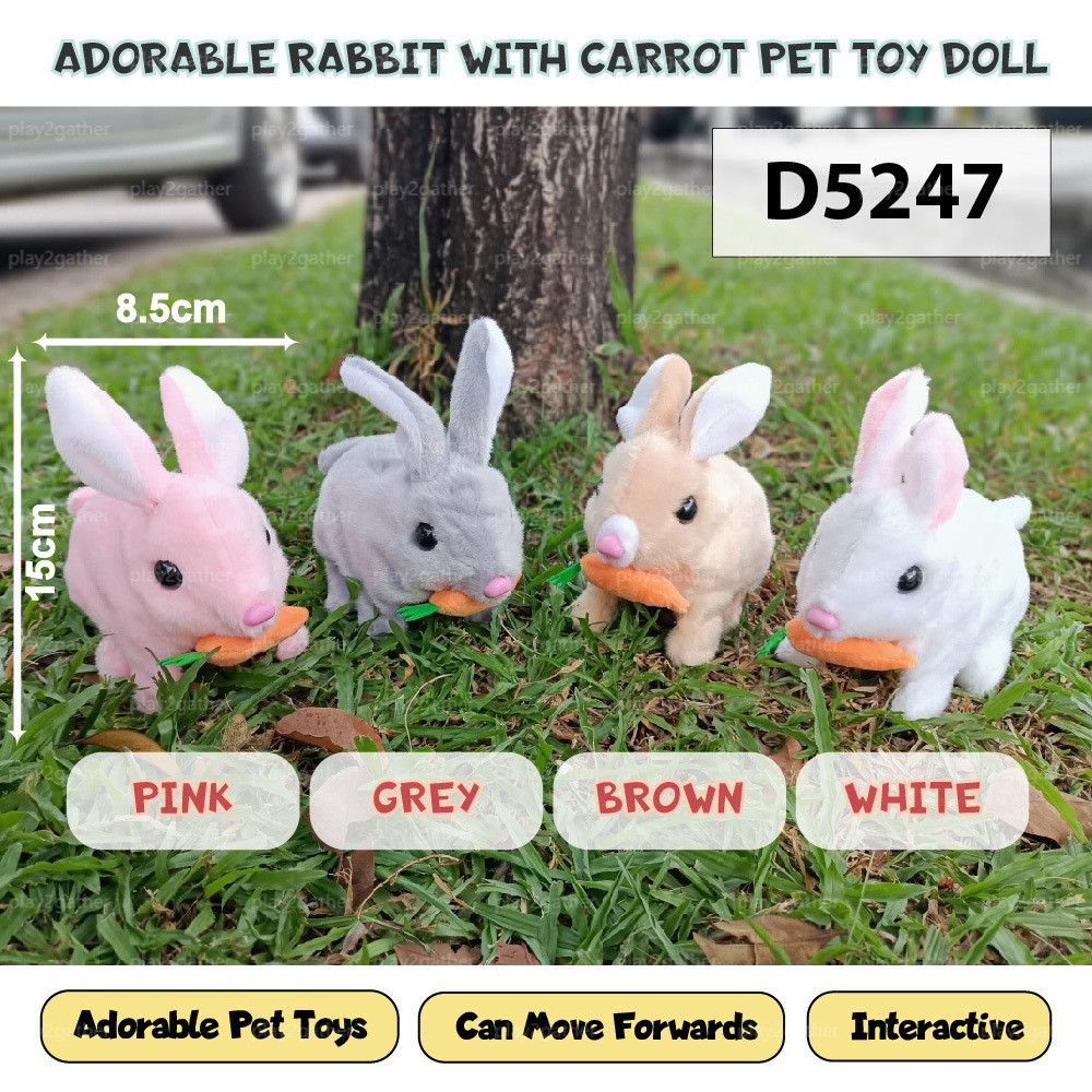 Cute Walking Rabbit Different Styles **FREE BATTERY** With Sound ...
