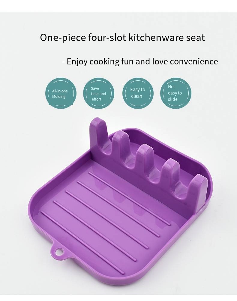 Kitchen Spoon Holders Fork Spatula Rack Shelf Organizer Plastic Spoon ...