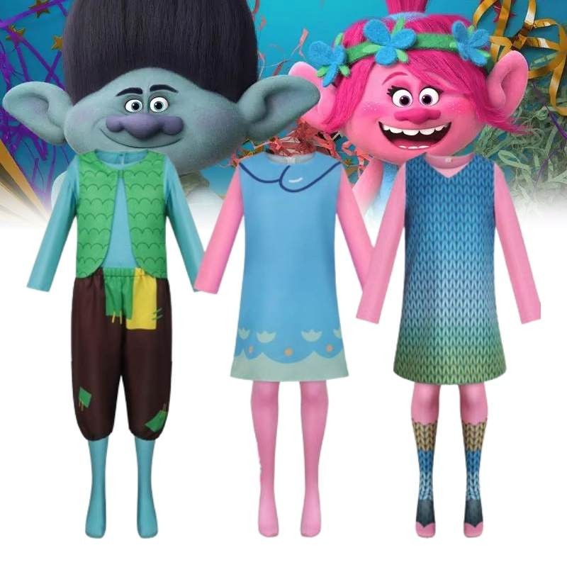 Cosplay Trolls Adorable Costume Branch Wig Role-playing Anime Halloween ...