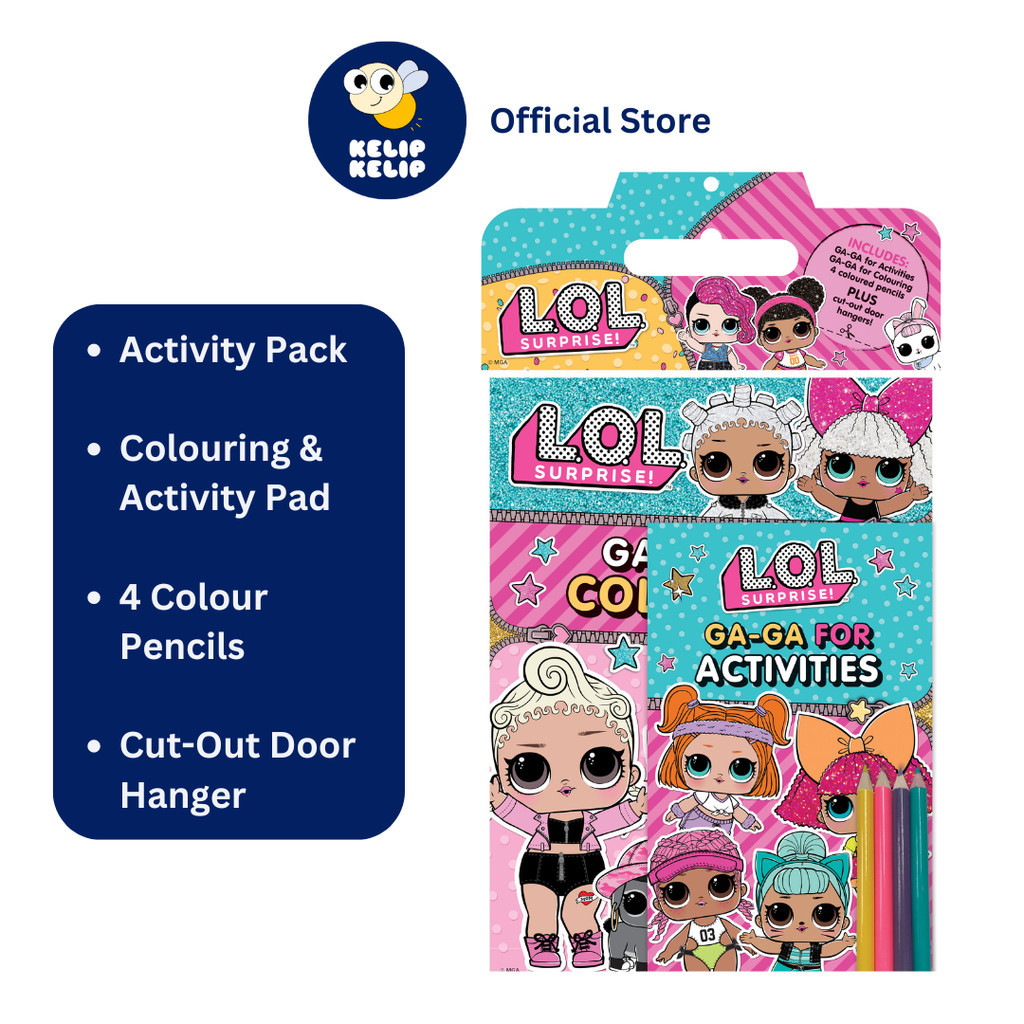 LOL Surprise Activity Pack With 4 Colour Pencils 1 Colouring Book 1 ...