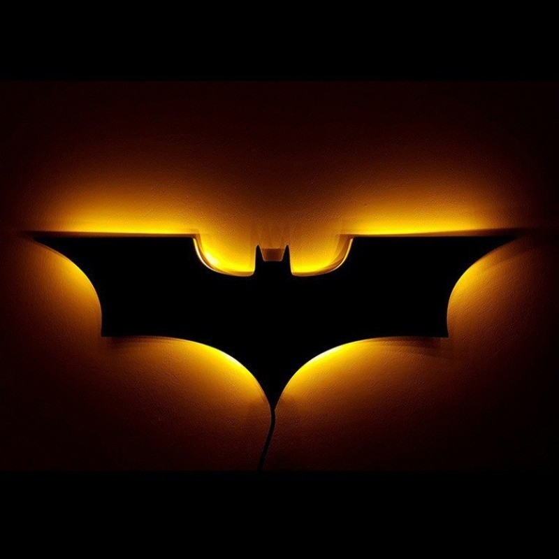 3D creative Batman LED night light wall light, home decoration, bedside ...