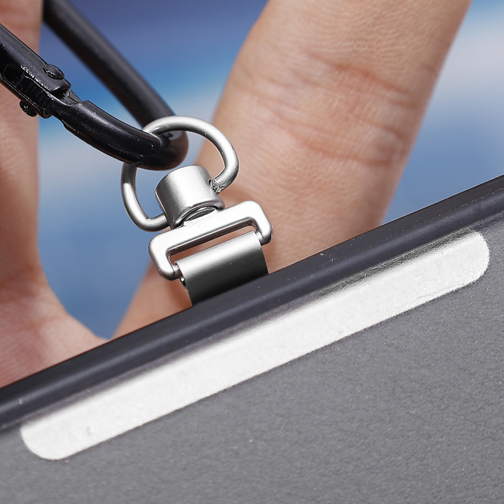 0.2mm Ultra Thin Stainless Steel Cellphone Tether Tab 360 Degree ...