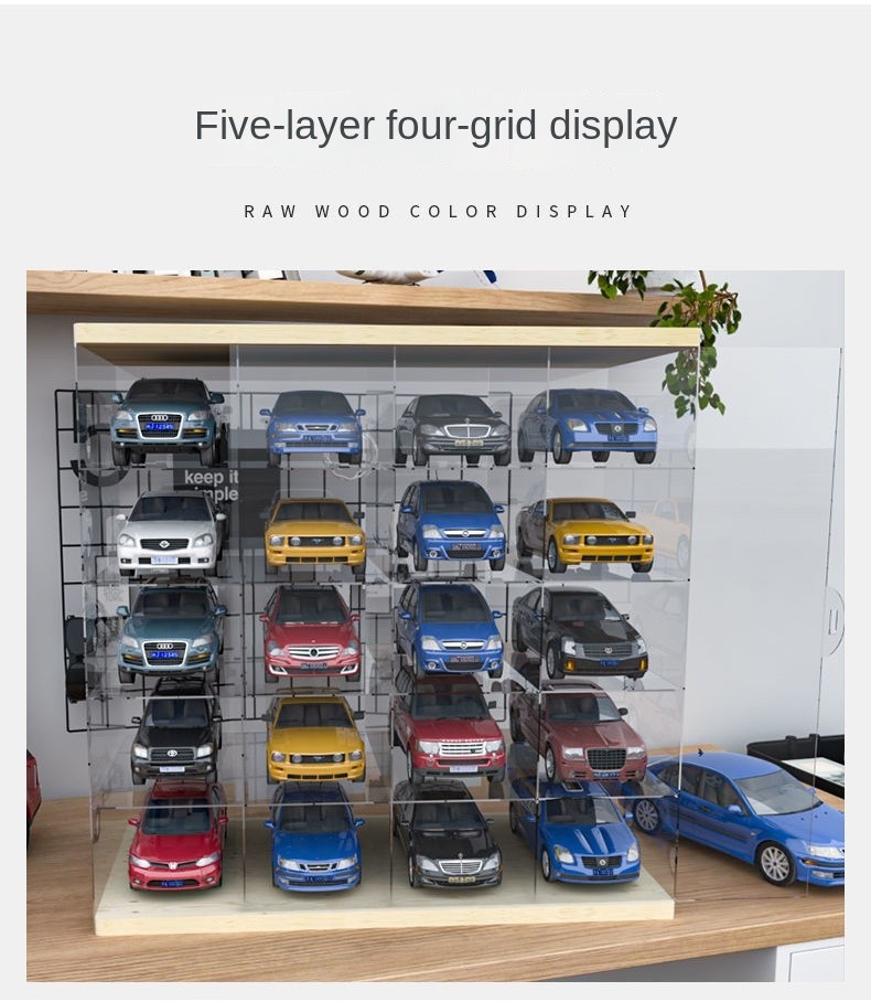 1:32 Car Model Display Box Acrylic Model Children Play Alloy Car Toy ...
