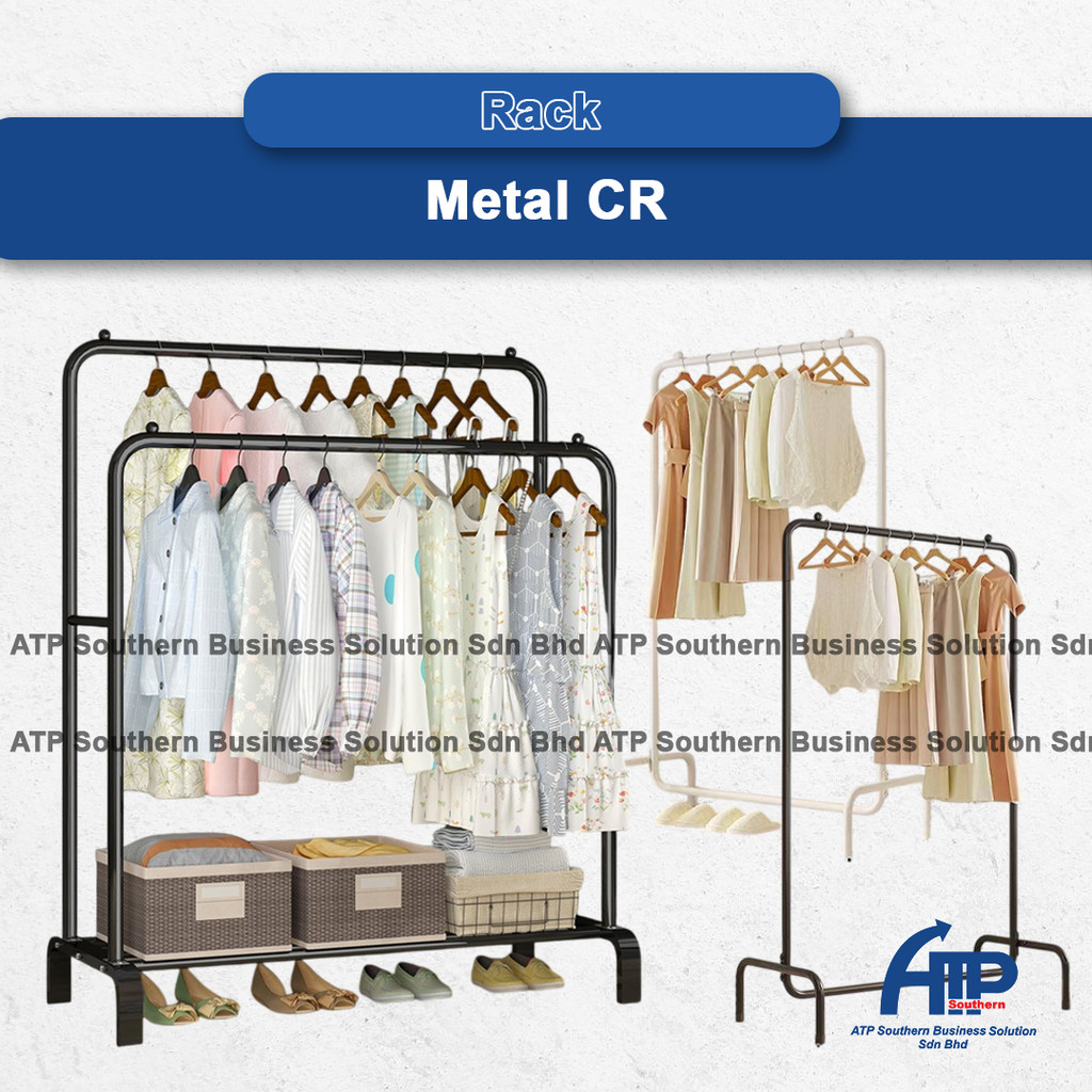 Metal CR ZSCR Heavy & Fashion Duty Cloth Rack Clothing Hanger Rack ...