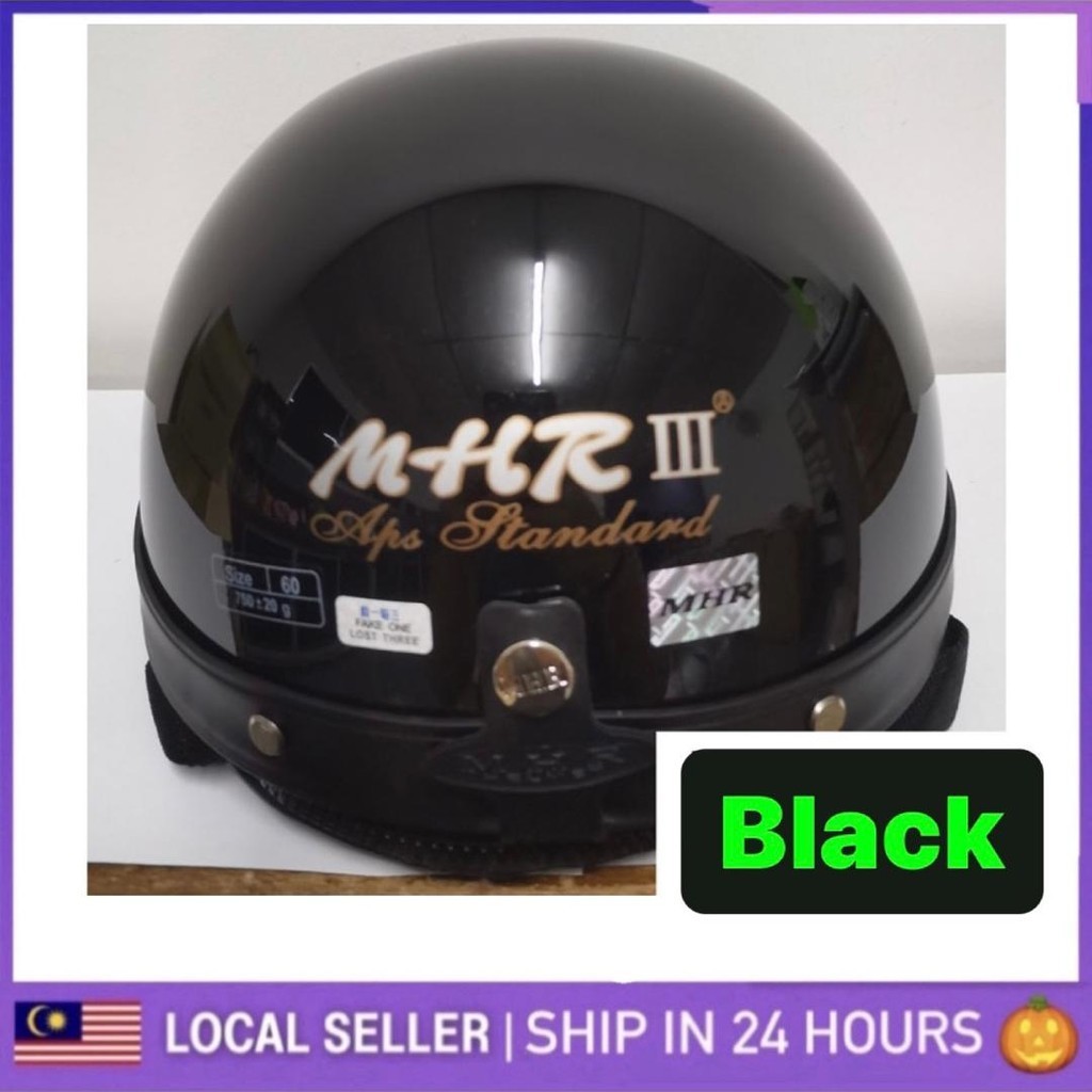100 Original MHR HELMET STENG TOPI (HALF CUT) HELMET TOPI KELEDAR
