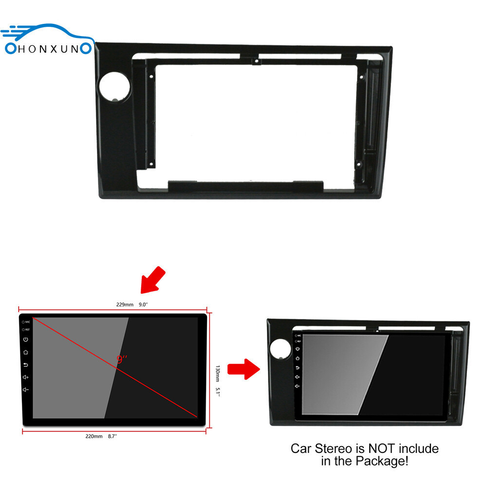 stereo 2din android head unit dashboard mounting kits center panel fit