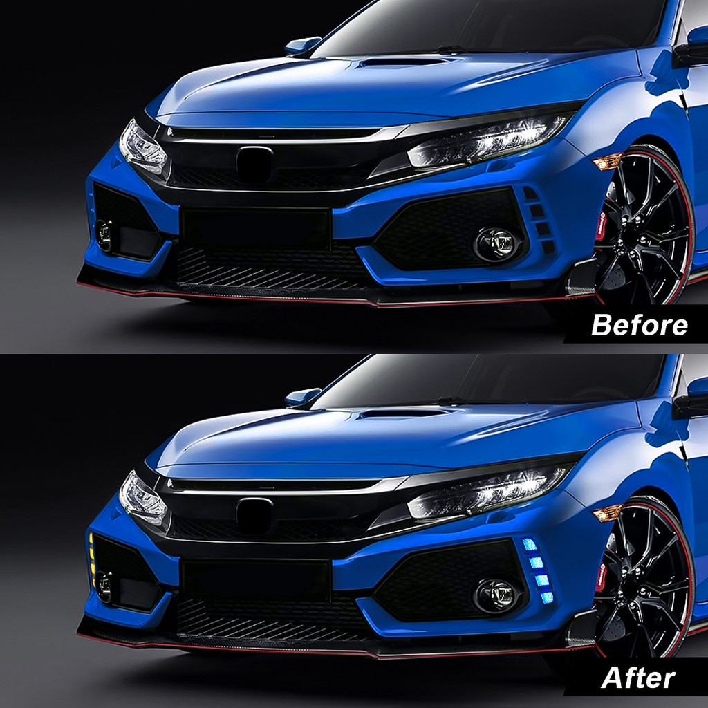 Vgetting For Honda Civic FC 2016-2021 FK7 FK8 Type-R Daylight DRL Front ...