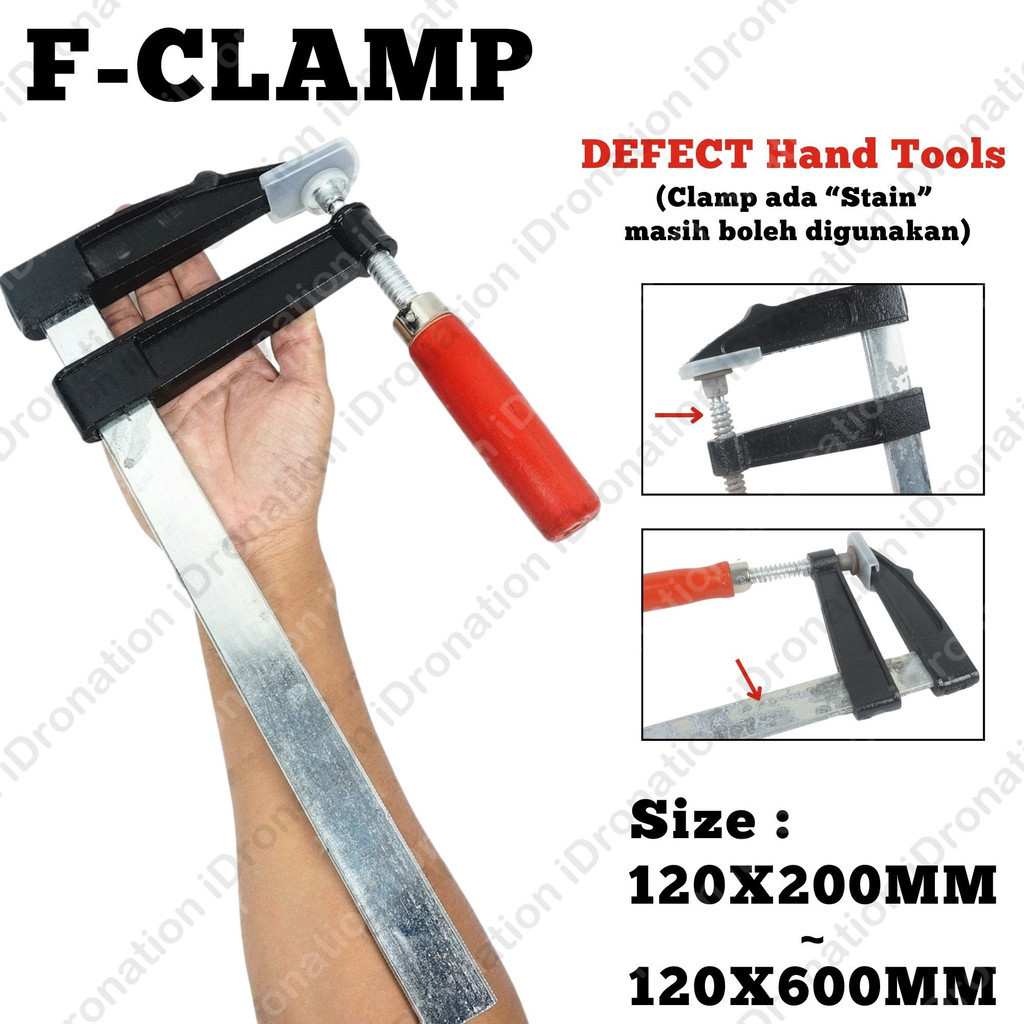 Clearance Stock 120MM 8 12 16 20 24 Inch F Clamp Adjustable F Sliding ...