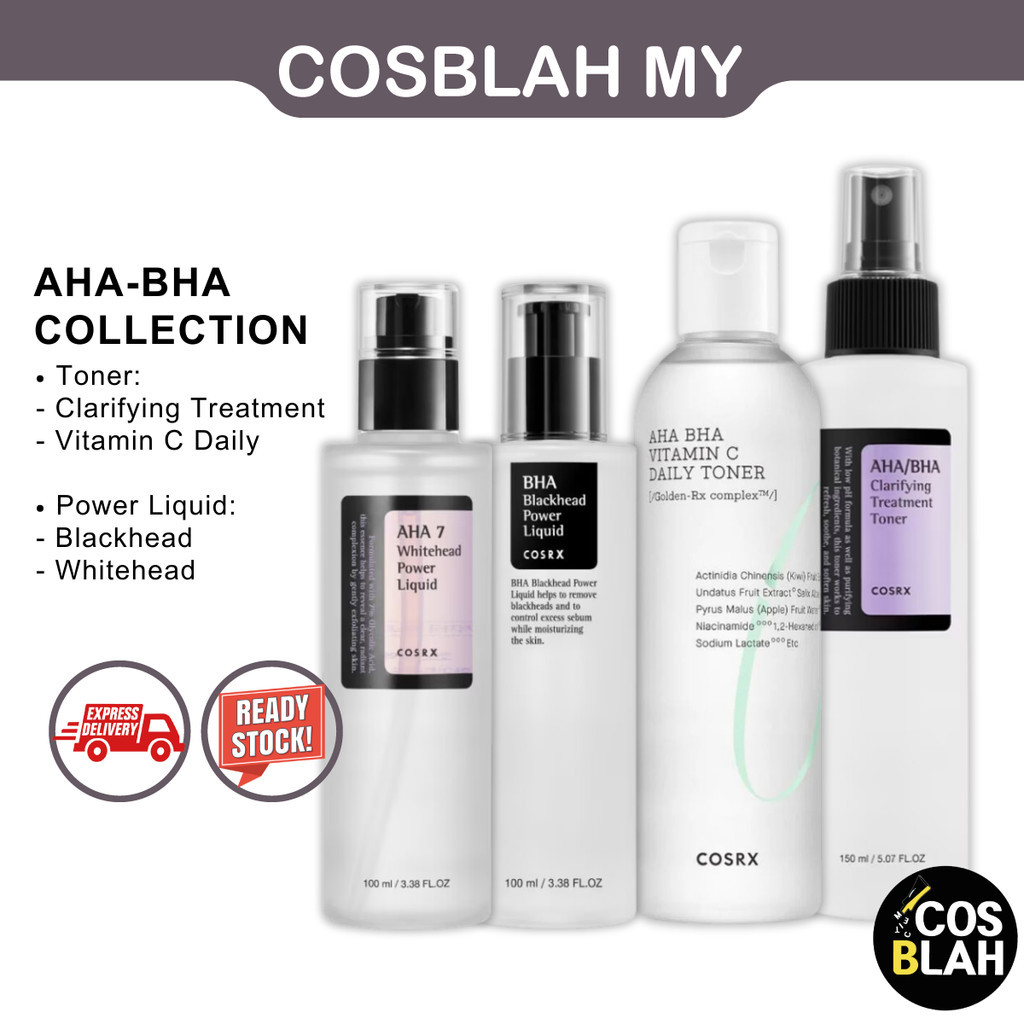COSRX AHA, BHA Series - Blackhead, Whitehead Power Liquid, Clarifying ...