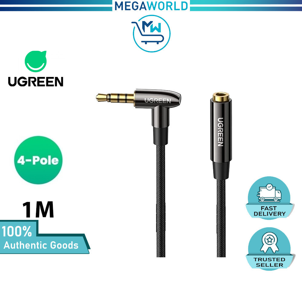 KNTK 6ft TRRS 3.5mm AUX Audio/Mic Extension Cable - Perfect For PC Gaming Headsets & Phones, Black 13 thumbnail image