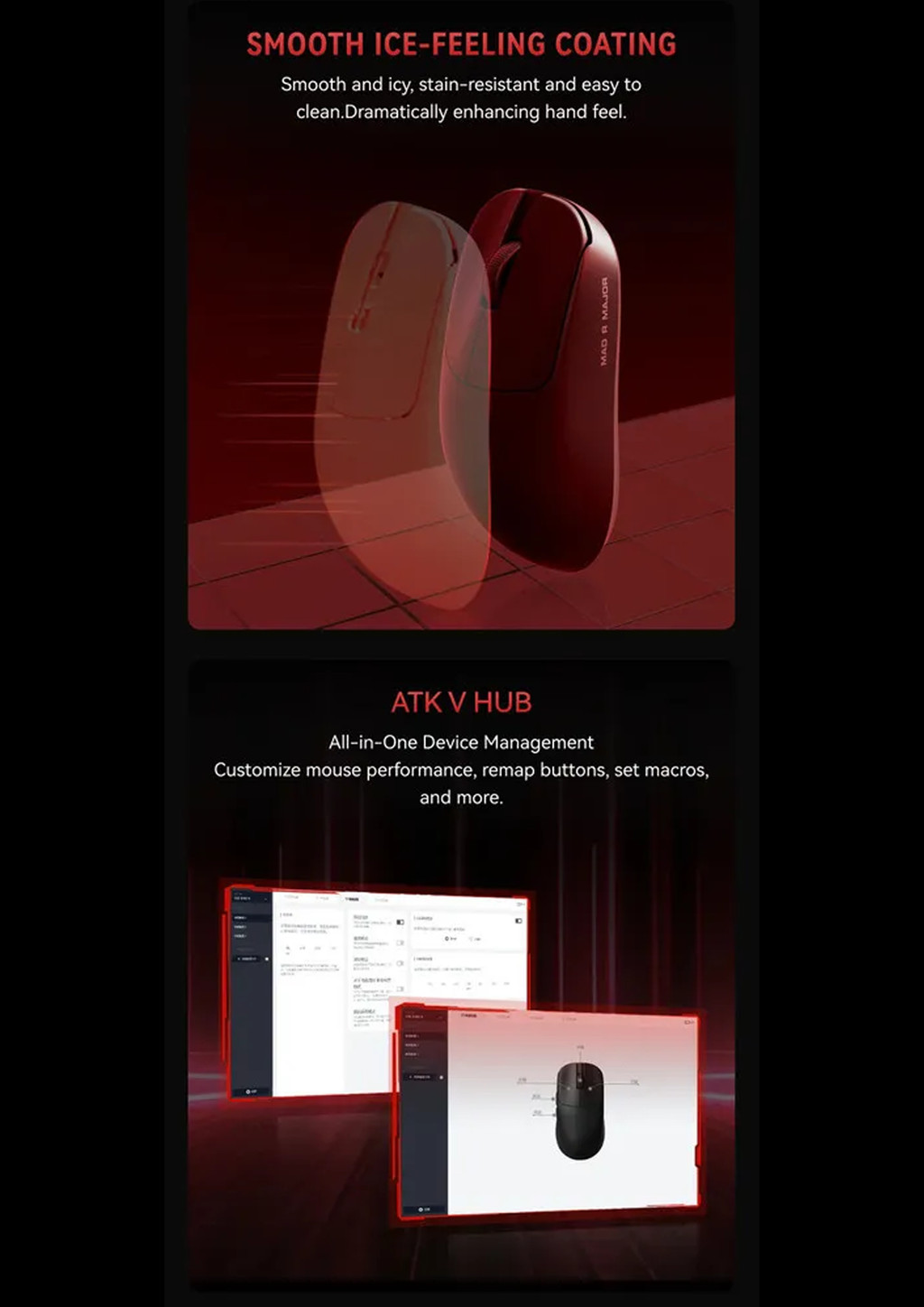 VXE MAD R Series Wireless Mouse PAW3395/3950 8K 1K MAD R+/MAD R MAJOR ...