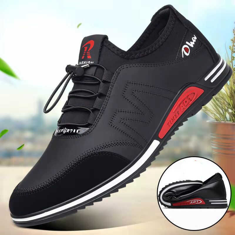 New Fashion Men's Concise Soft Soled Men Casual Shoes Breathable Lace ...