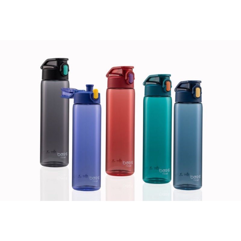 BOS'S TRITAN SPORT BOTTLE 750ML (B-B06-BN075TP) BOTOL AIR (BLACK/RED ...