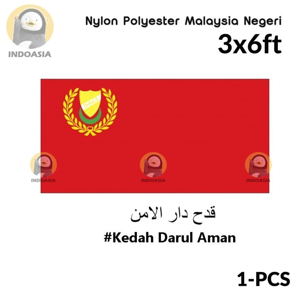 Kedah Flag 3x6ft 90x180cm Bendera / Negeri Bendera / State Flag / Jalur ...