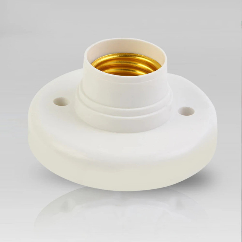 2Pcs E27 Lamp Holder Screw Type Light Bulb Socket Wall/Ceiling Batten ...