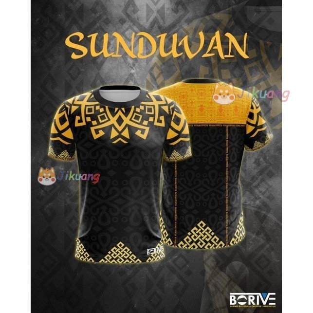 T-shirt Kaamatan (Sunduvan) Jersey Corak Etnik Borneo Round Neck ...