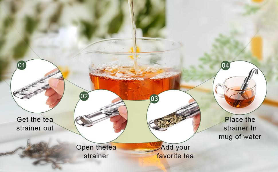 Stainless Steel Tea Diffuser, 2024 Upgrade Tea Artifact Creative Pipe ...