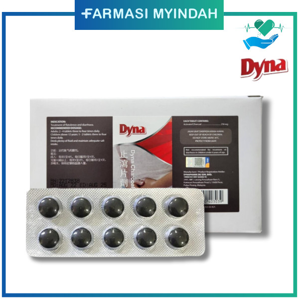 Dyna Charcoal Tablet 10's (1 Strip) Shopee Malaysia