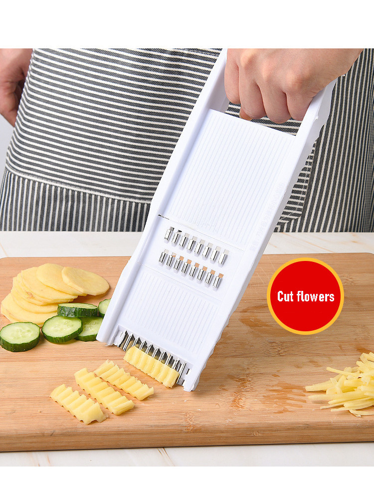5 IN 1 Multifunction Vegetable Cutter Fruit Shredder Potato Slicer Tool ...