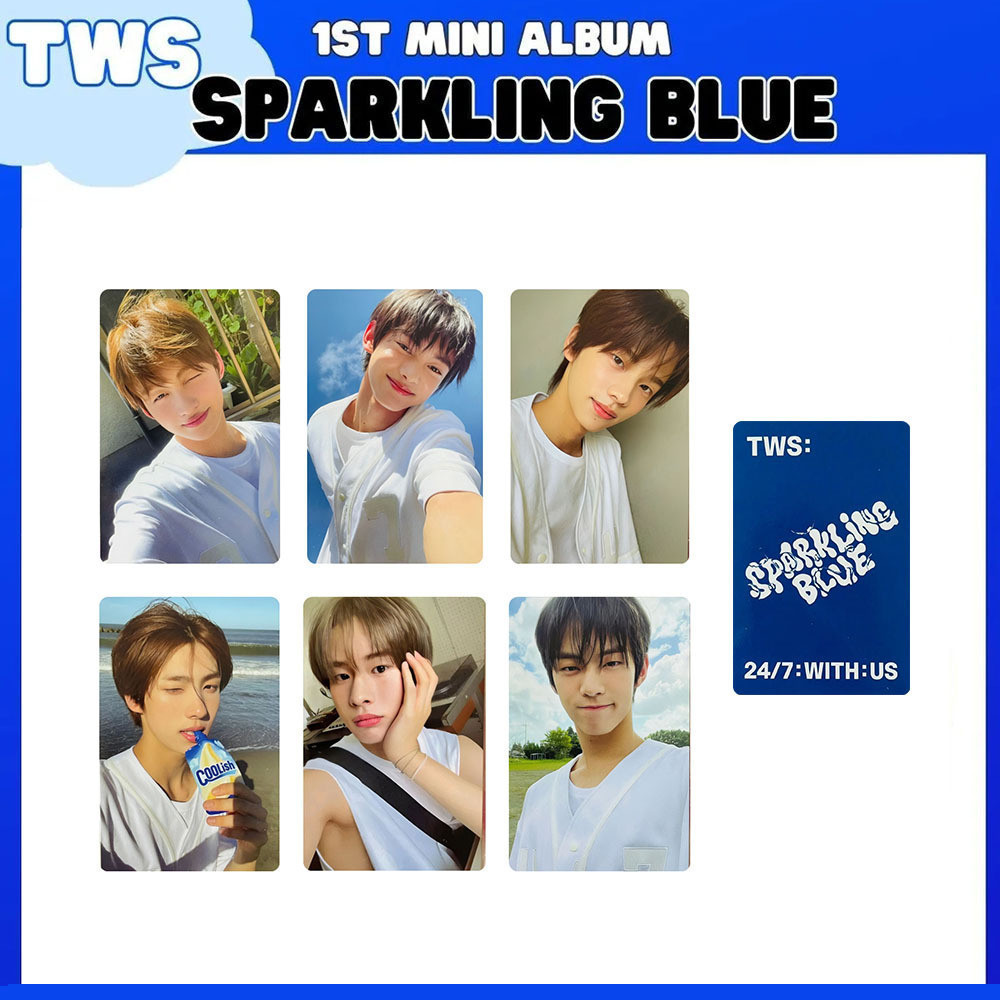 New Kpop Idol TWS 1st Mini Album Sparkling Blue Photocards | Shopee ...