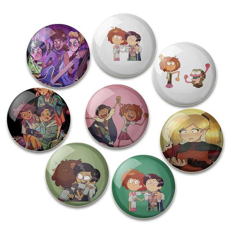 Anne and Marcy Amphibia Sprig Soft Button Brooches Lover Decor Badge ...