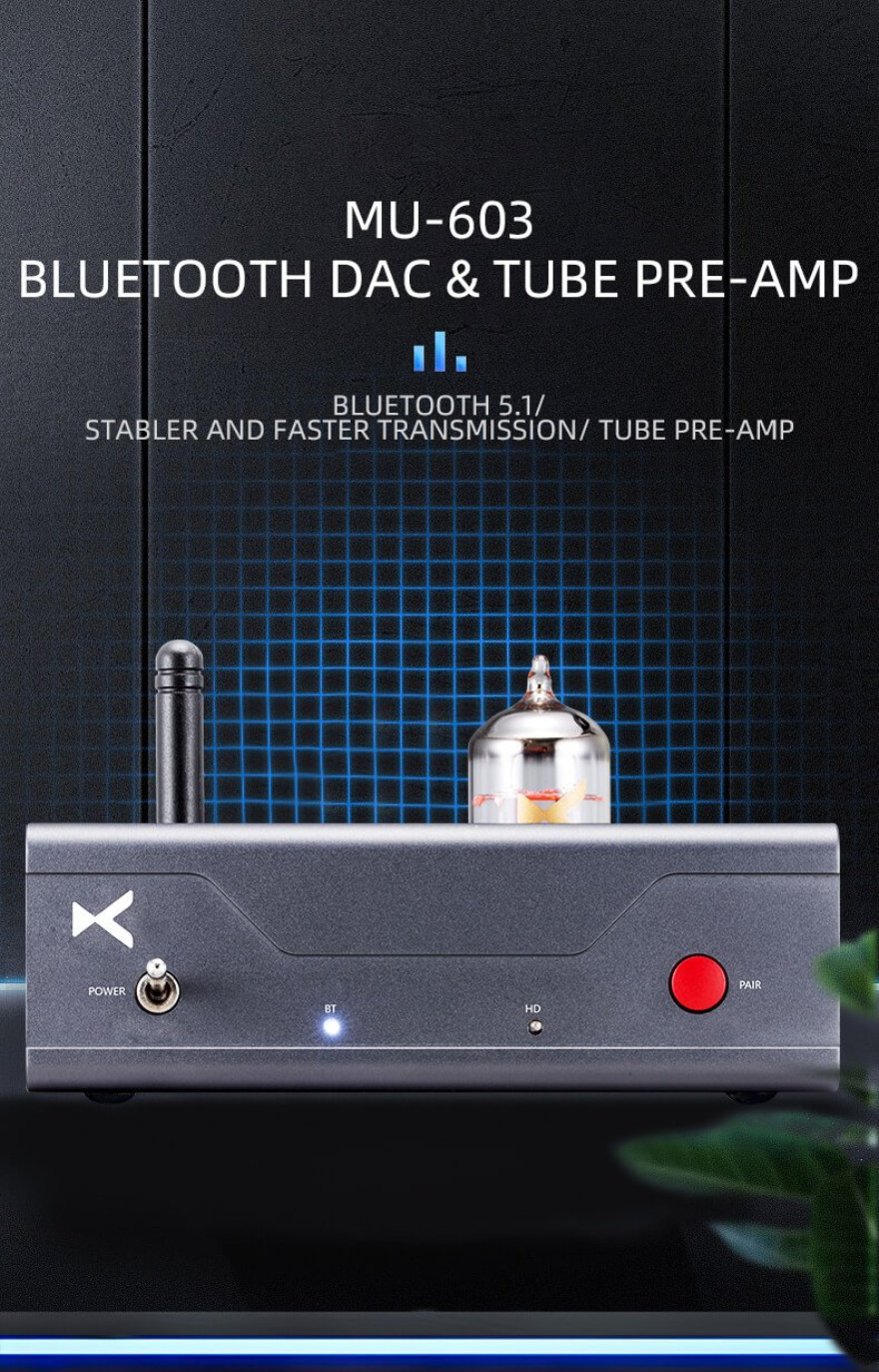 Buy XDuoo MU-603 Bluetooth 5.1 DAC & Tube PRE-AMP ES9018K2M DAC Chip 12au7 Tube Aptx Hd Mu603 Pre Amp - View #11