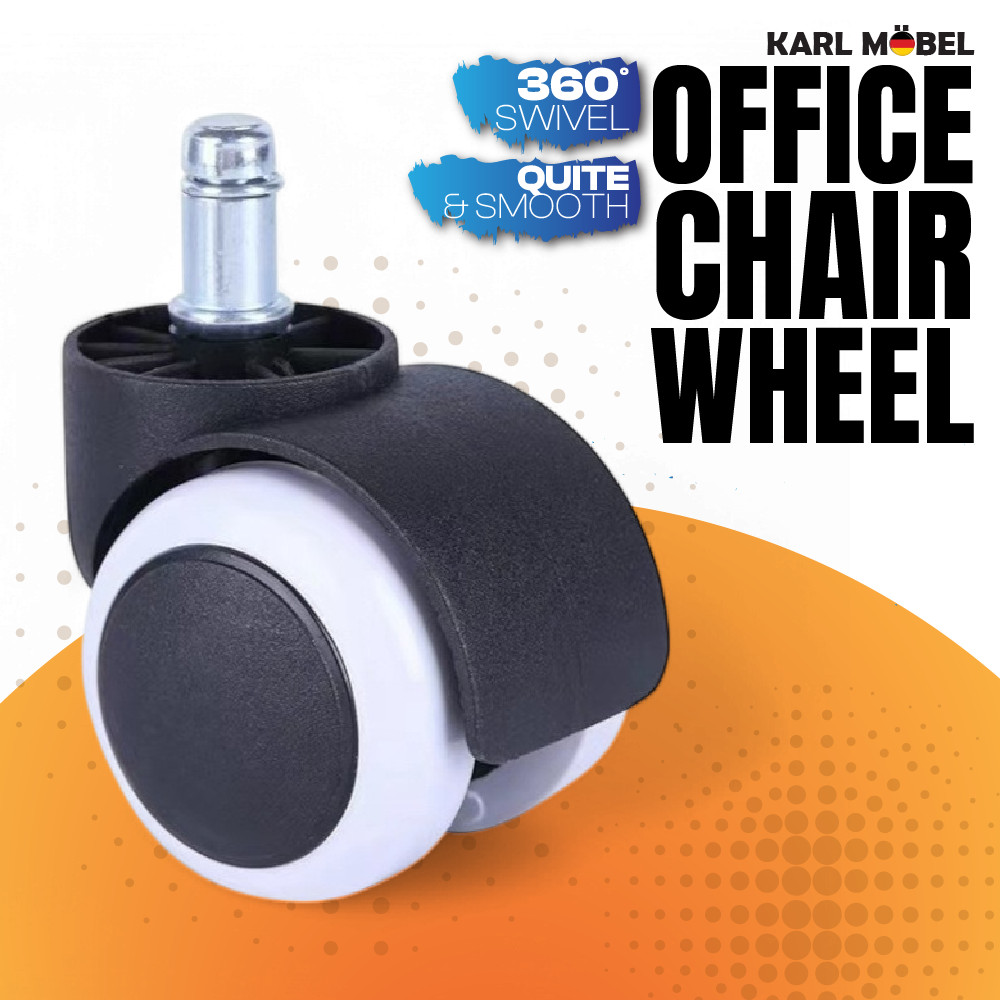 Wheel Office Chair Roda Kerusi Roller Caster Heavy Duty Office Chair ...