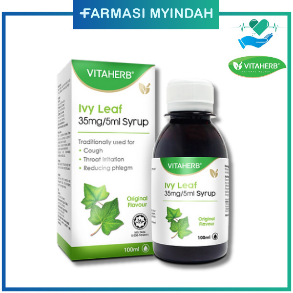 Vitaherb Ivy Leaf 35mg/5ml Syrup (Original) 100ml | Shopee Malaysia
