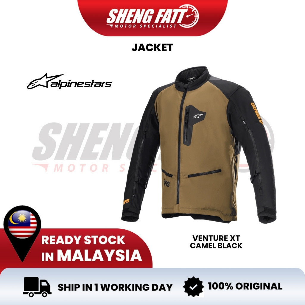 Spodnie tekstylne ALPINESTARS VENTURE XT IN BOOT CAMEL BLACK czarny