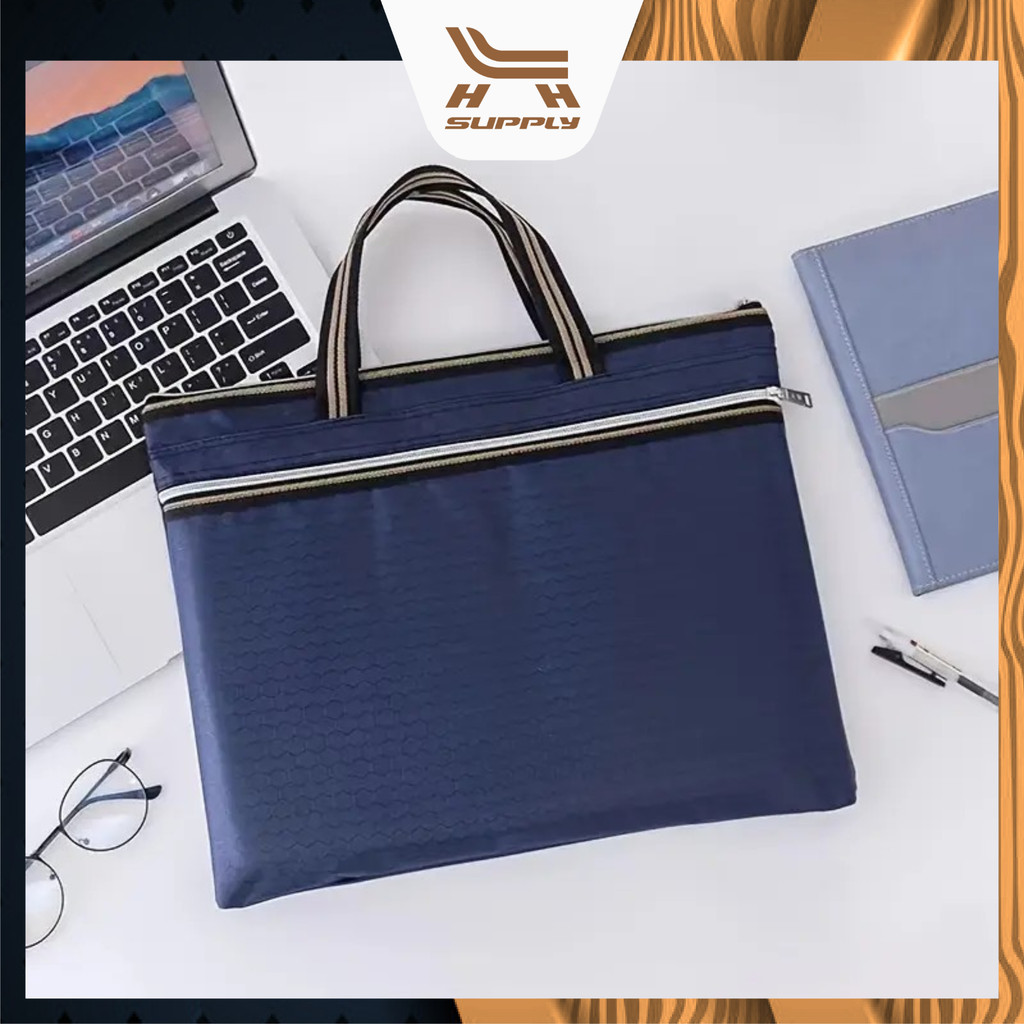 LH A4 Documents File Bag Folder Fashion Portable Canvas Briefcase ...