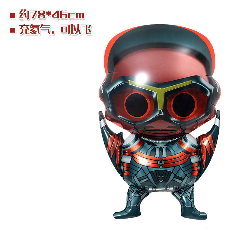 Super Hero Foil Balloon Spider-Man Captain Iron Man Deadpool Balloon ...