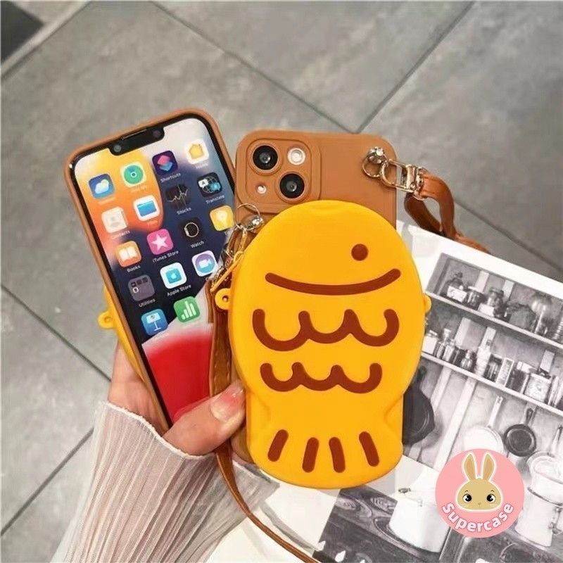 Taiyaki Coin Purse Wallet Phone Cover For Oppo Find X7 X6 Pro X3 X2 Neo 