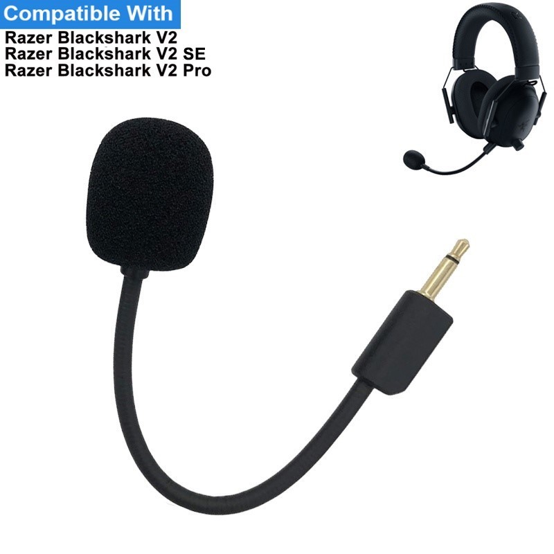 Replacement Game Mic 3.5mm Microphone Mic Cable For Razer BlackShark V2 ...