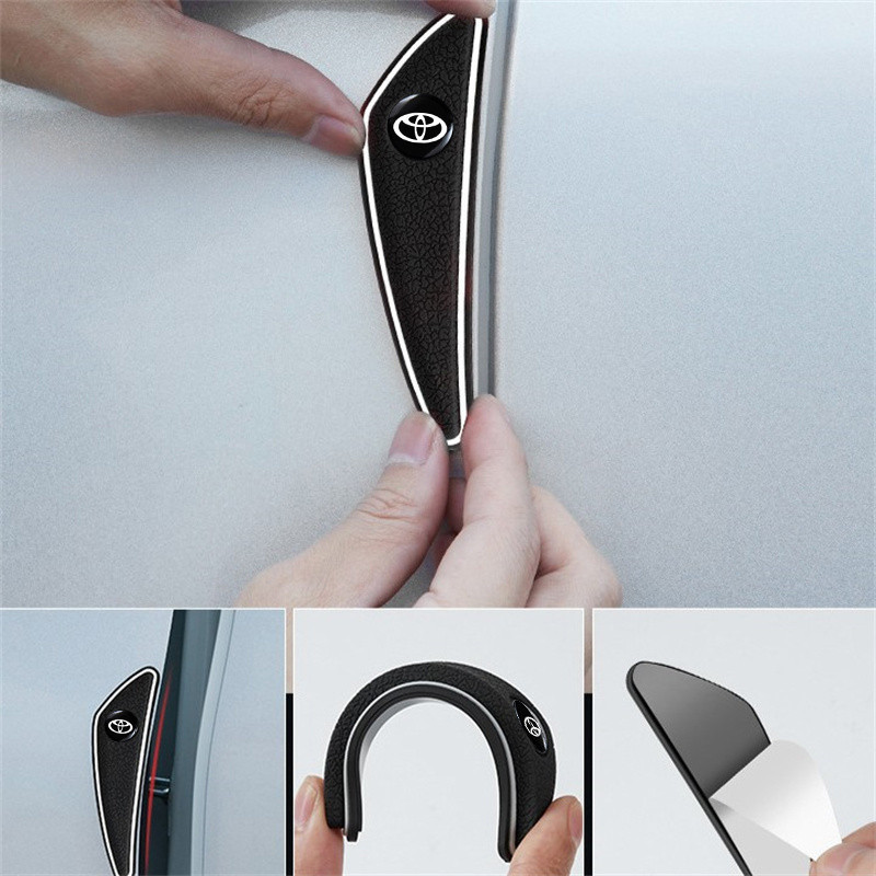 4Pcs Proton Car Door Side Edge Protection Sticker Car Door Edge Rear ...