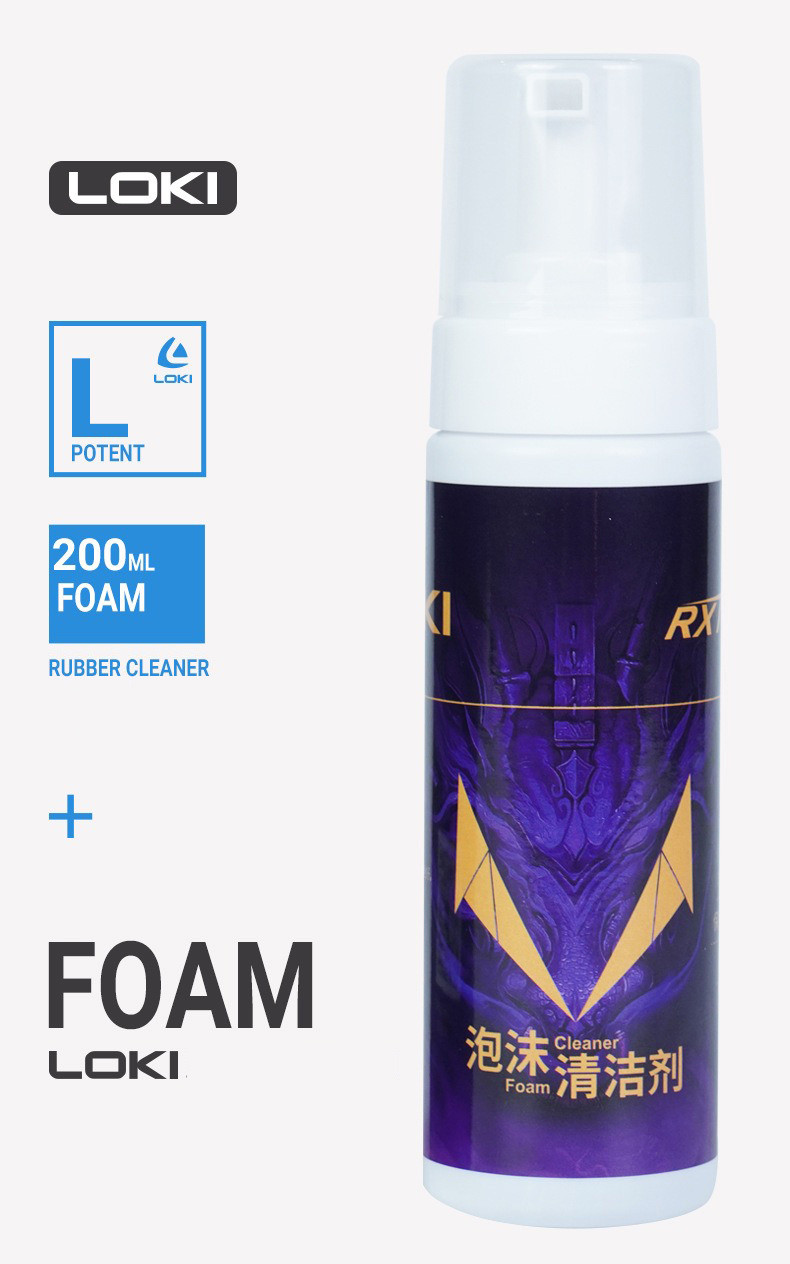 LOKI Table Tennis Rubber Foam/Spray Cleaner Ping Pong Bat Thickening ...