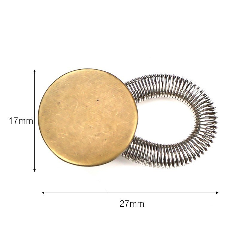 10Pcs Metal Spring Extender Button - For Pants Jeans - Adjustable Waist ...