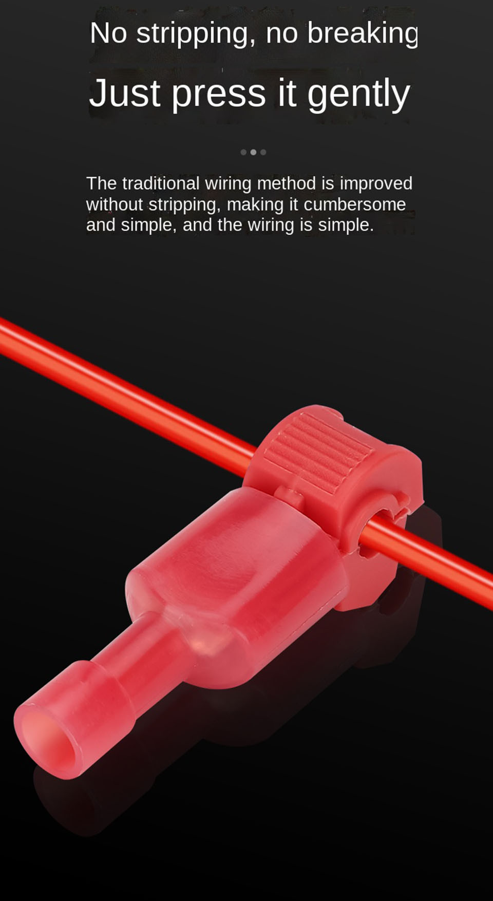 T-type non-broken wire terminal lamps and lanterns quick wire connector ...