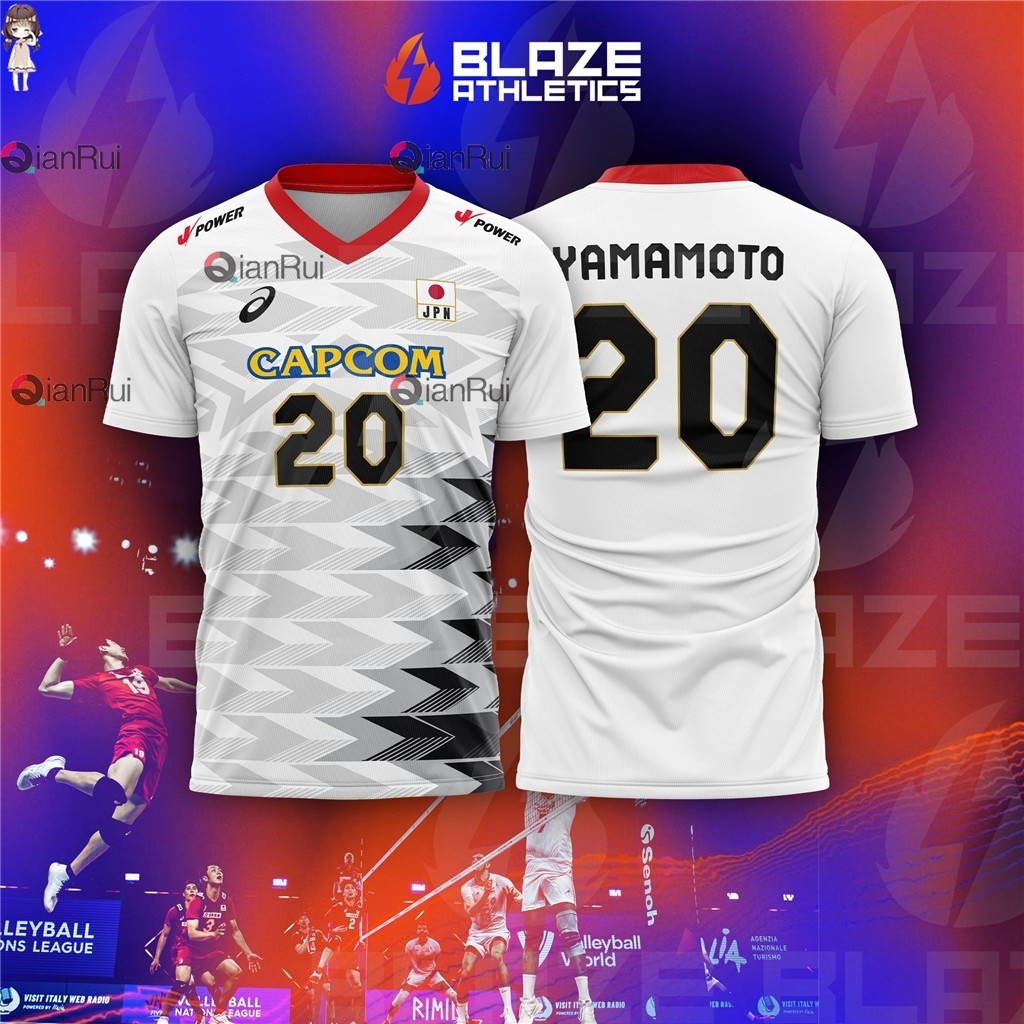 Japan Olympic Volleyball Jersey Nishida Yuji Black Casual Women Men Tshirt(Free name and number
