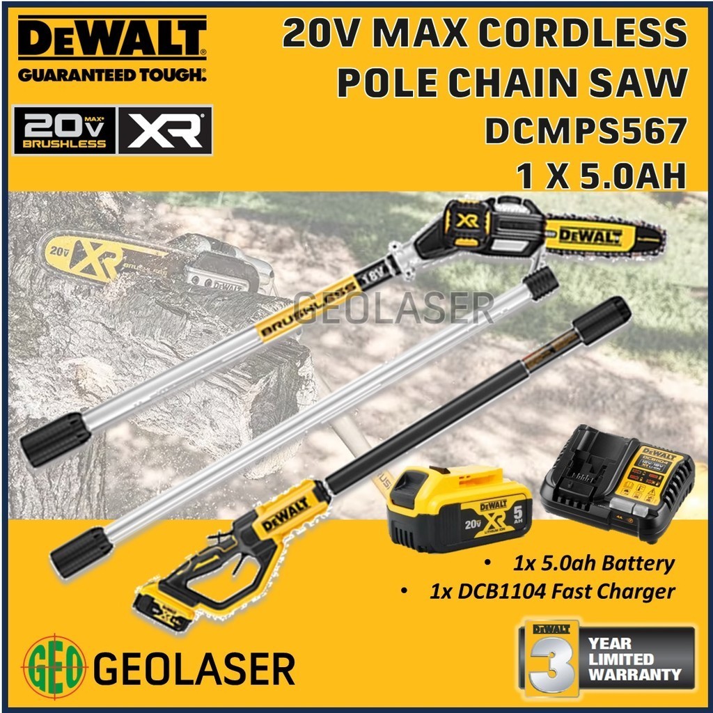 Dewalt Dcmps567n Dewalt Battery Powered Pole Saw DEWALT 20V MAX