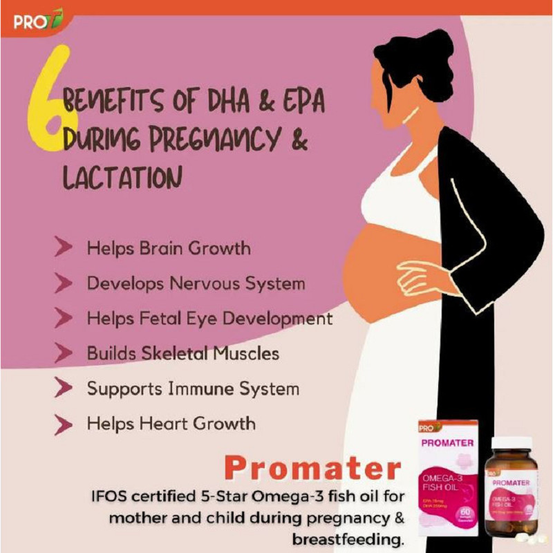 PROMATER OMEGA-3 for Pregnant and Breastfeeding Women 30s | Shopee Malaysia