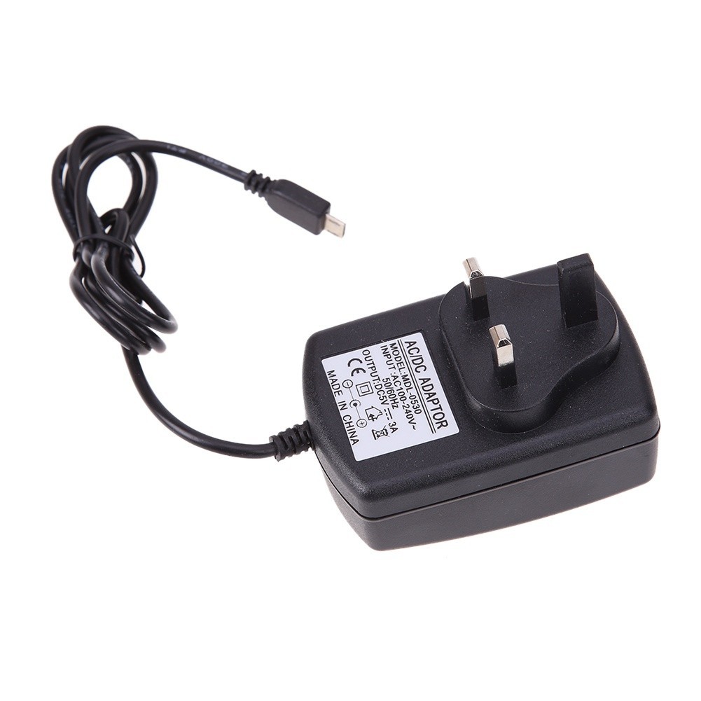 Micro USB Port UK Plug Socket AC to DC 5V 3A Power Supply Adapter for ...