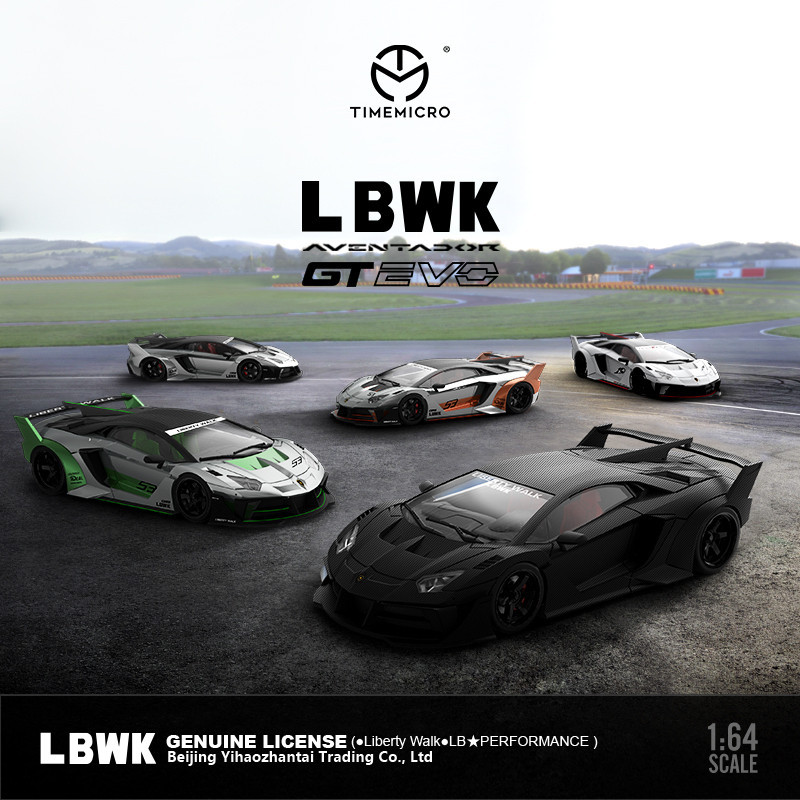 Time Micro 1:64 LP700 GT EVO LBWK Diecast Car Metal Chassis Acrylic ...