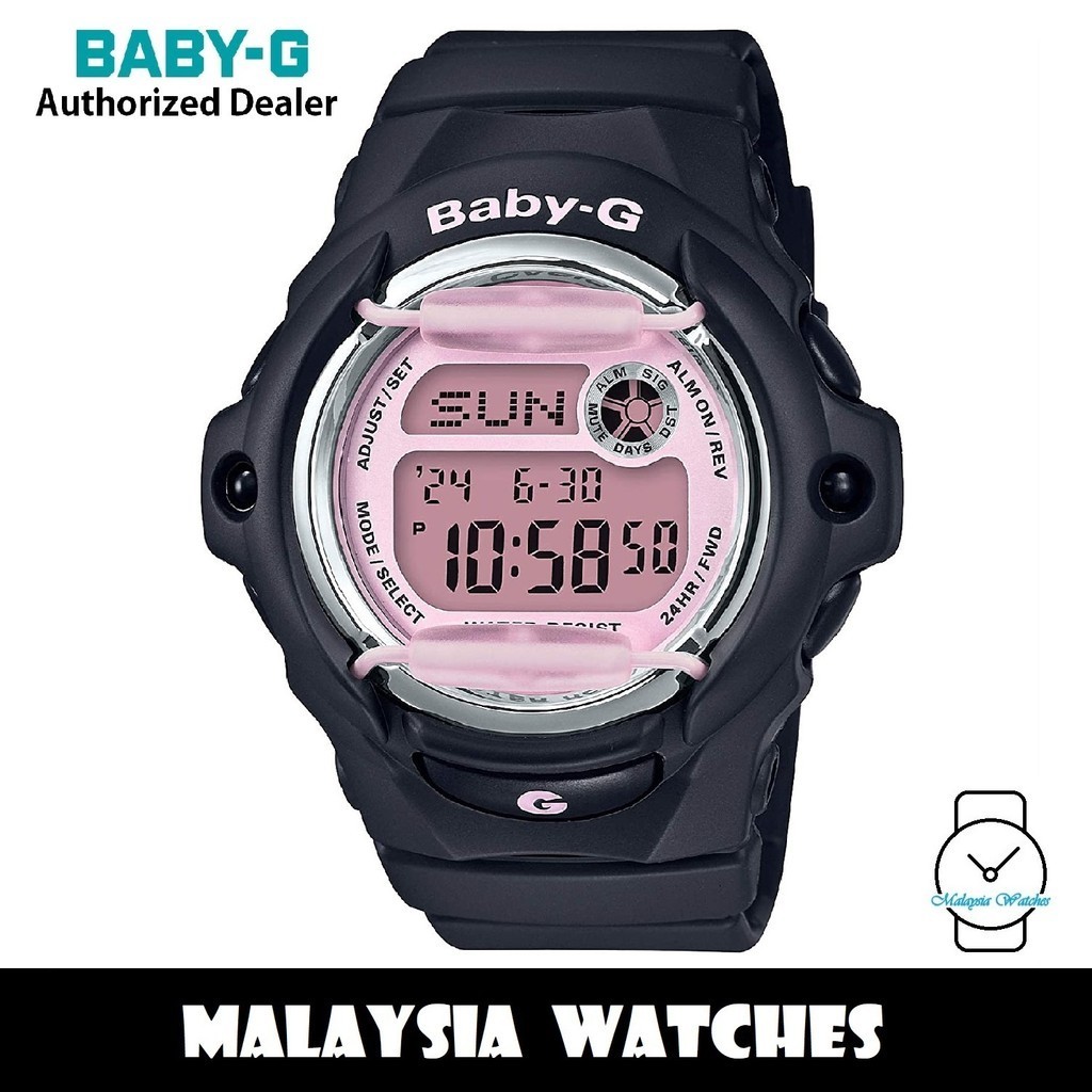 Baby g shock watches black and pink best sale