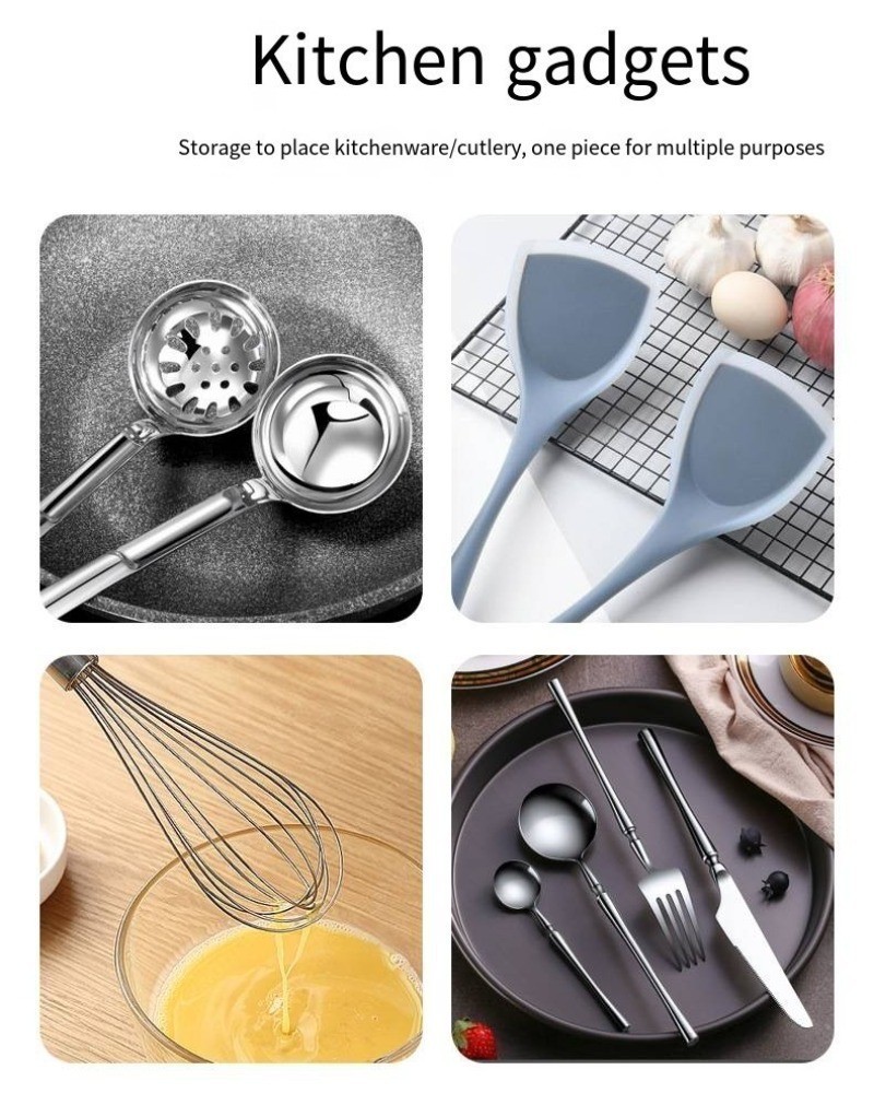 Multi Functional Spatula Rack Kitchen Tools Shelf Household Table Top ...
