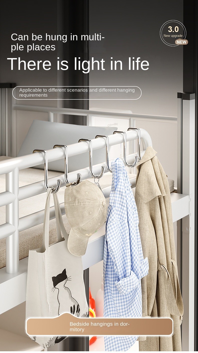 Double S Shape Hook Metal Heavy Duty Hanging Hanger Storage Racks Multi ...